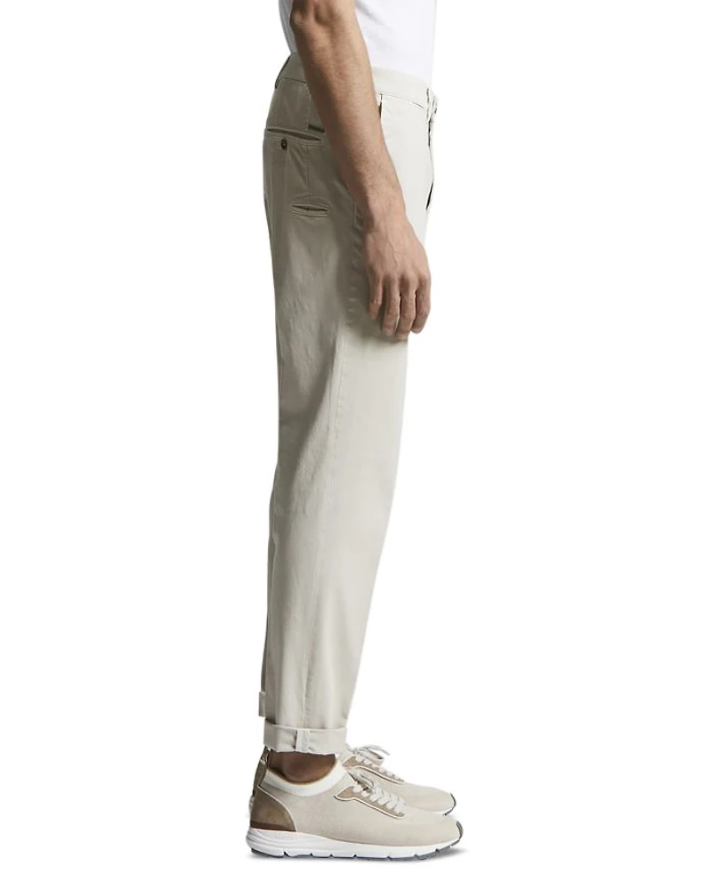 Garment Dyed Trousers Dunes Silver