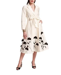 Lucille Dupioni Wrap Dress