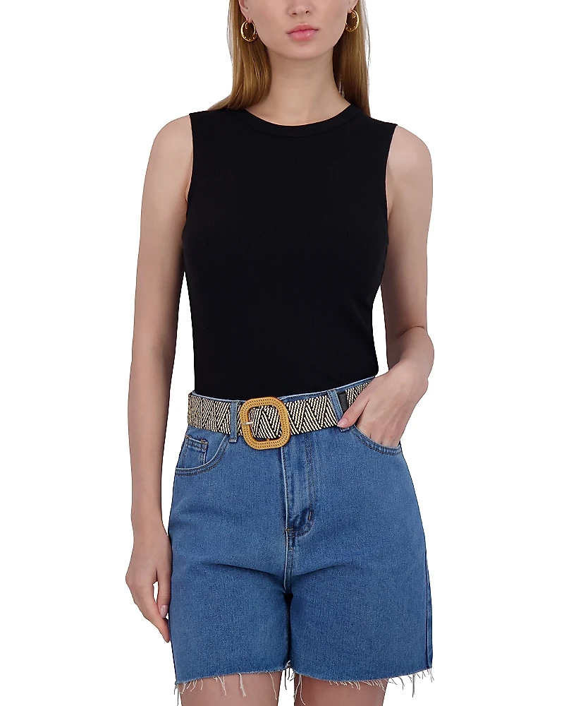 Point Crewneck Tank Top