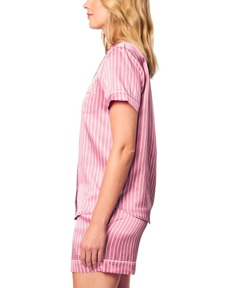 Loved Lines Silk Classic Short Set