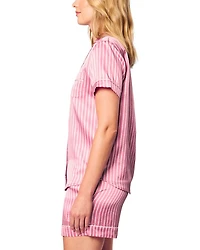 Loved Lines Silk Classic Short Set