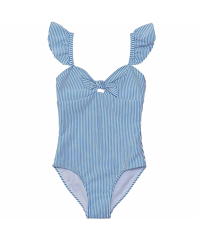 Snapper Rock Parisian Summer Frill Swimsuit - Little Kid
