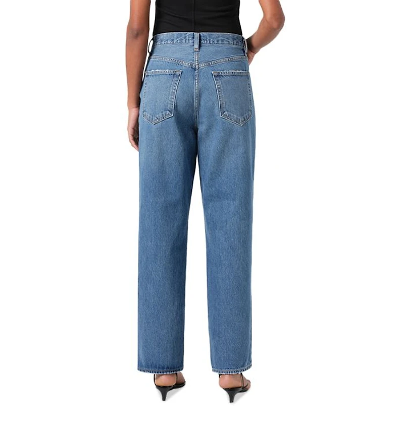 V-Waist Baggy Leg Jeans Cascade