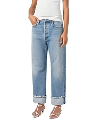 Agolde Fran Low Rise Straight Leg Jeans
