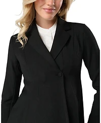Women's Tailored Maternity Workwear Blazer Italian Stretch Suiting Fabric
