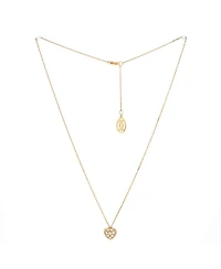 Heart Pendant Necklace 18K Rose Gold and Diamonds