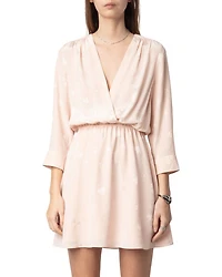 Rucus Silk Flash Heart Dress