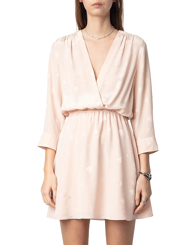 Zadig & Voltaire Rucus Silk Flash Heart Dress