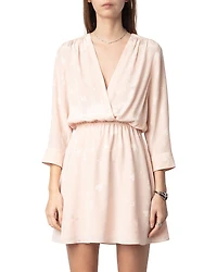Zadig & Voltaire Rucus Silk Flash Heart Dress