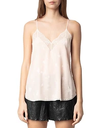 Christy Silk Flash Heart Camisole