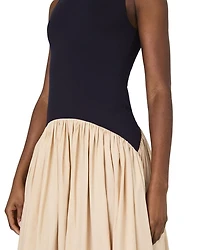 Kayle Jia Mix Midi Dress