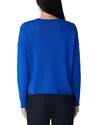 Linen Cotton Cord Crewneck Sweater