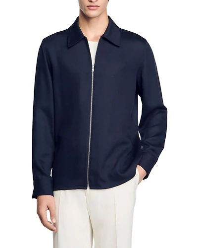 Chemise Zip Front Shirt Jacket