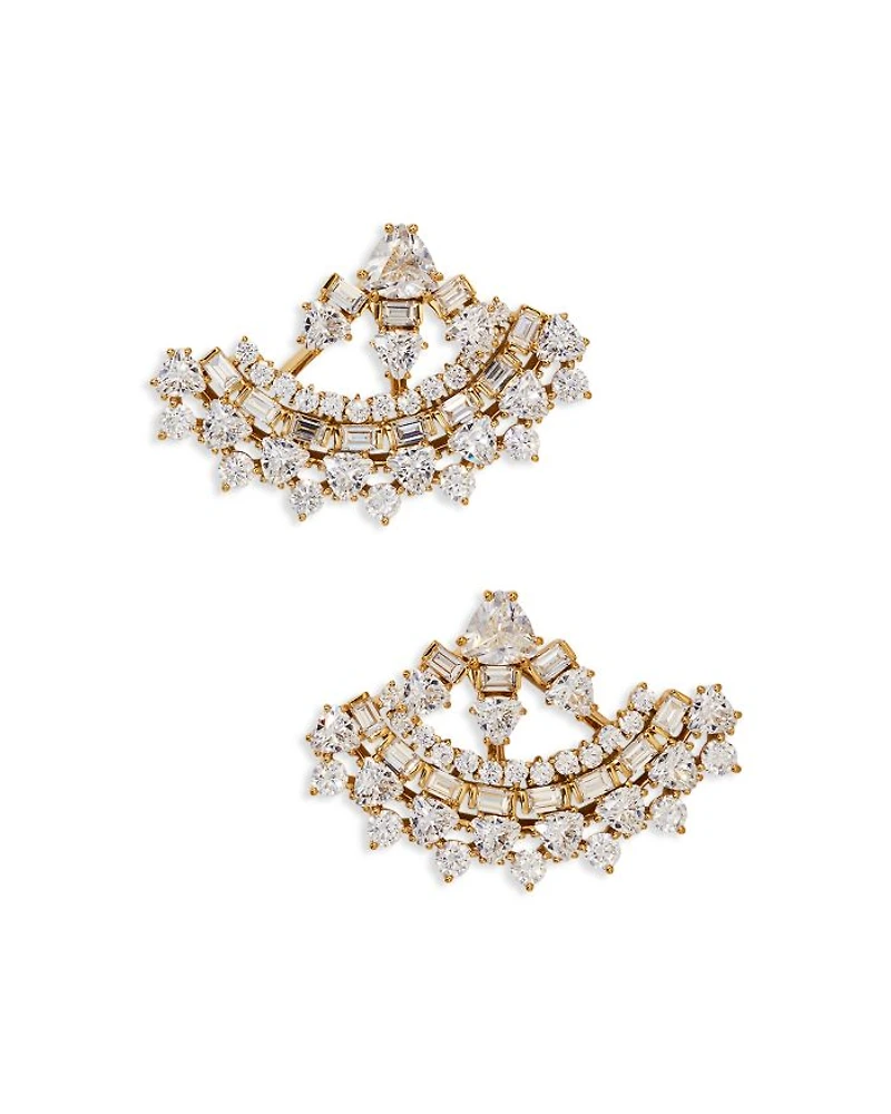 Luxor Fan Jacket Earrings