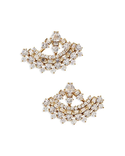 Luxor Fan Jacket Earrings