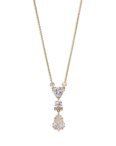 Luxor Kite Cubic Zirconia Drop Necklace, 16"-18"