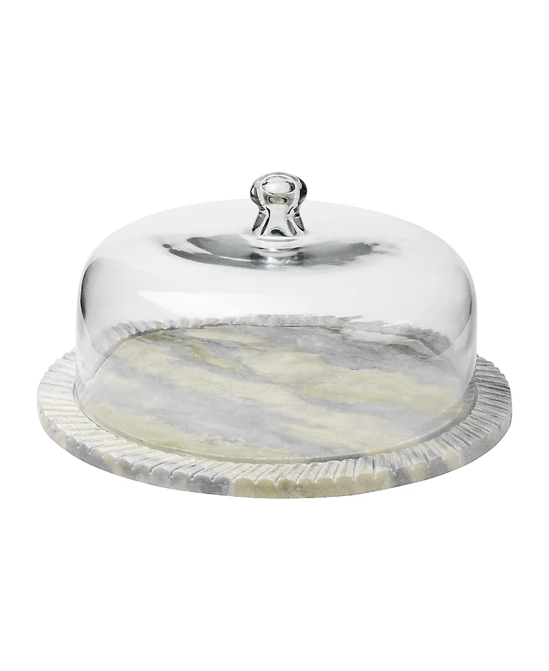 Gauri Kohli Blinq Green Onyx Serving Board with Cloche