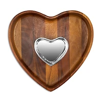 Nambe Eat Your Heart Out Chip and Dip Set