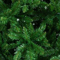 15' Artificial Slim Green Mountain Pine Christmas Tree with 1900 Warm White LED Lights and 5460 Branches