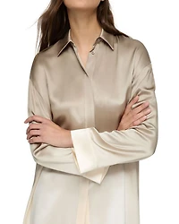 Silk Ombré Oversized Shirt