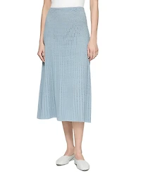 Lafayette 148 New York Pointelle Stitch Skirt
