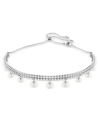 Ariana Grande Imitation Pearl & Crystal Dangle Choker Necklace, 11.75-16.5"