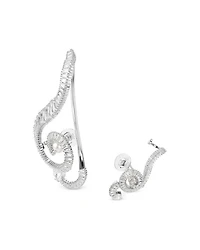 Ariana Grande Imitation Pearl & Crystal Asymmetric Clip On Statement Earrings