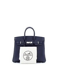 Birkin 25 Handbag Blue Togo with Palladium Hardware