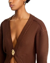 Balloon Sleeve Cardigan Sweater