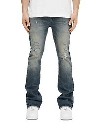 Purple Brand Distressed Flare Jeans