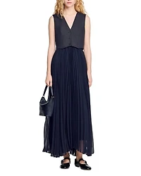 Pleated Maxi Dress