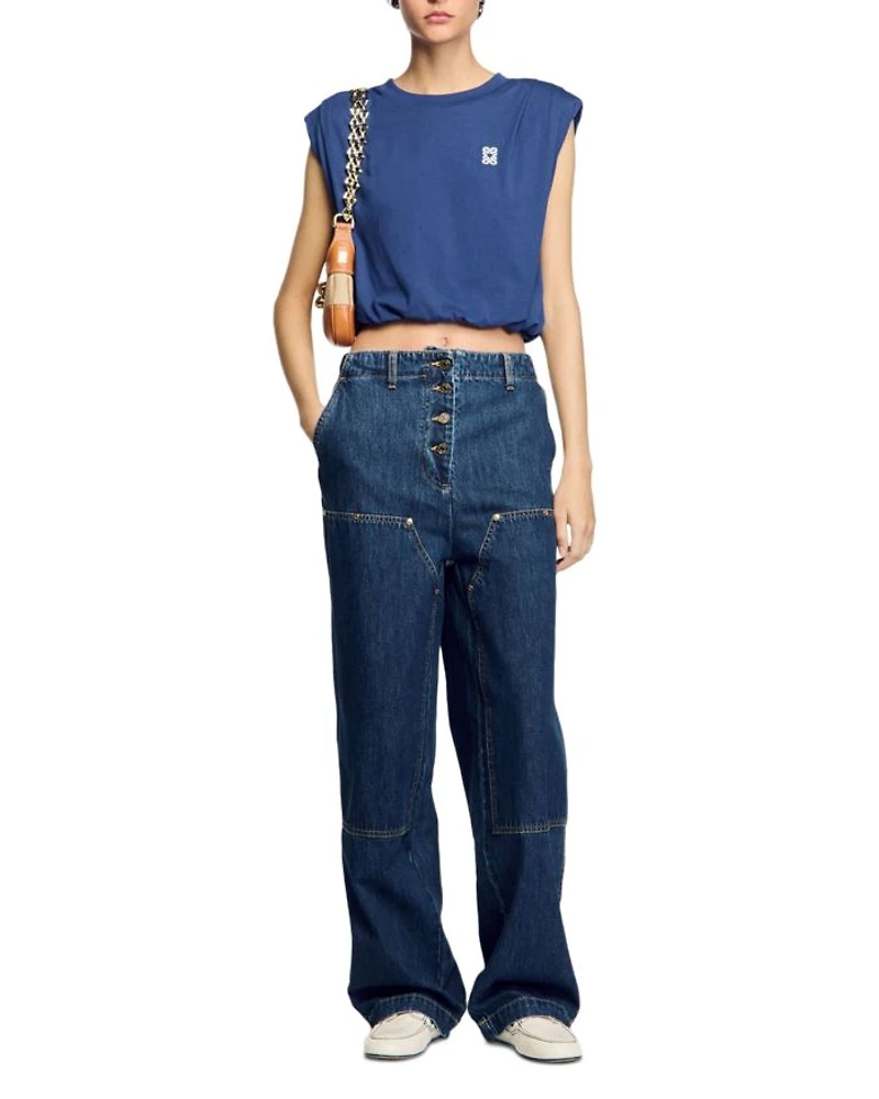 Short Draped Tee