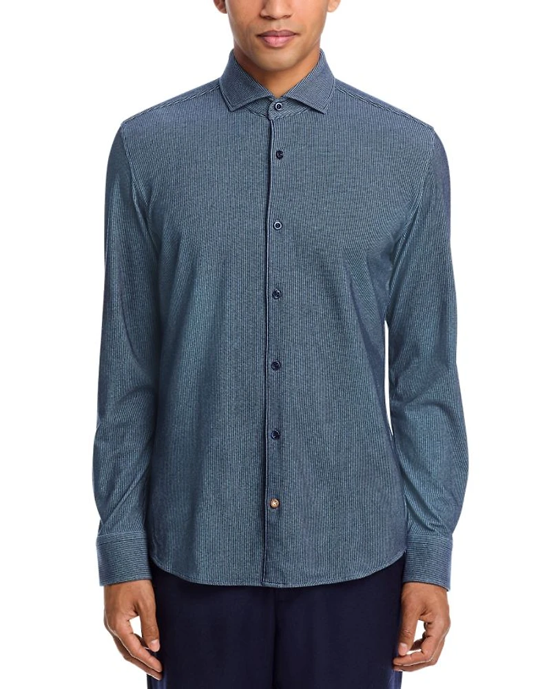 Hal Spread Collar Casual Button Down Shirt