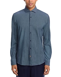 Hal Spread Collar Casual Button Down Shirt