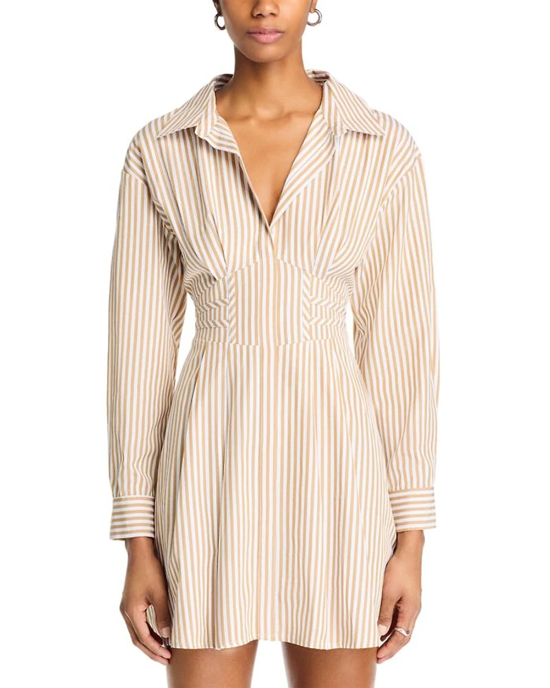 Aria Striped Mini Dress