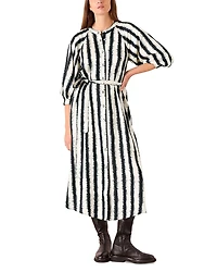 Whistles Hazy Stripe Mabel Dress