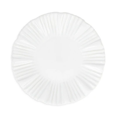 Vietri Bari White Cocktail Plate