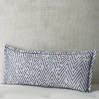 Hudson Park Collection Distressed Chevron Decorative Pillow, 14 x 36 - Exclusive