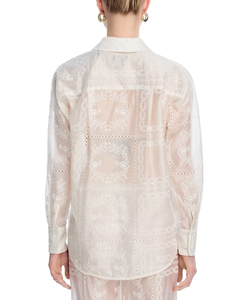 Embroidered Swim Cover-Up Pants - Exclusive