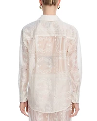 Embroidered Swim Cover-Up Pants - Exclusive