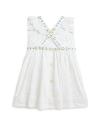 Girls' Embroidered Cotton Dress & Bloomer - Baby