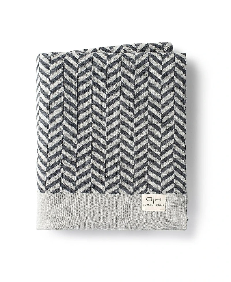 Domani Home Zima Herringbone Throw Blanket