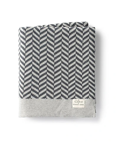 Domani Home Zima Herringbone Throw Blanket