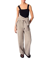 Straight Leg Suit Pants
