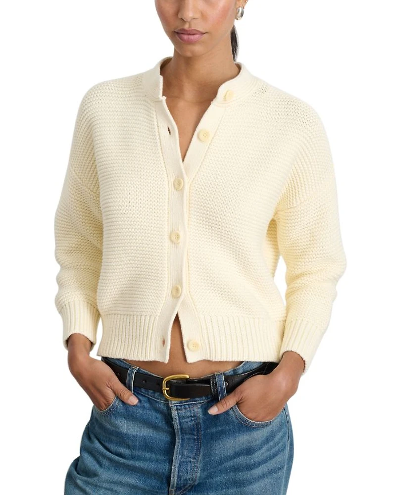Nico Crewneck Cotton Cardigan