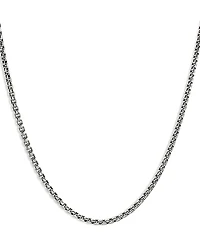 John Hardy Sterling Silver Chain Box Link Necklace