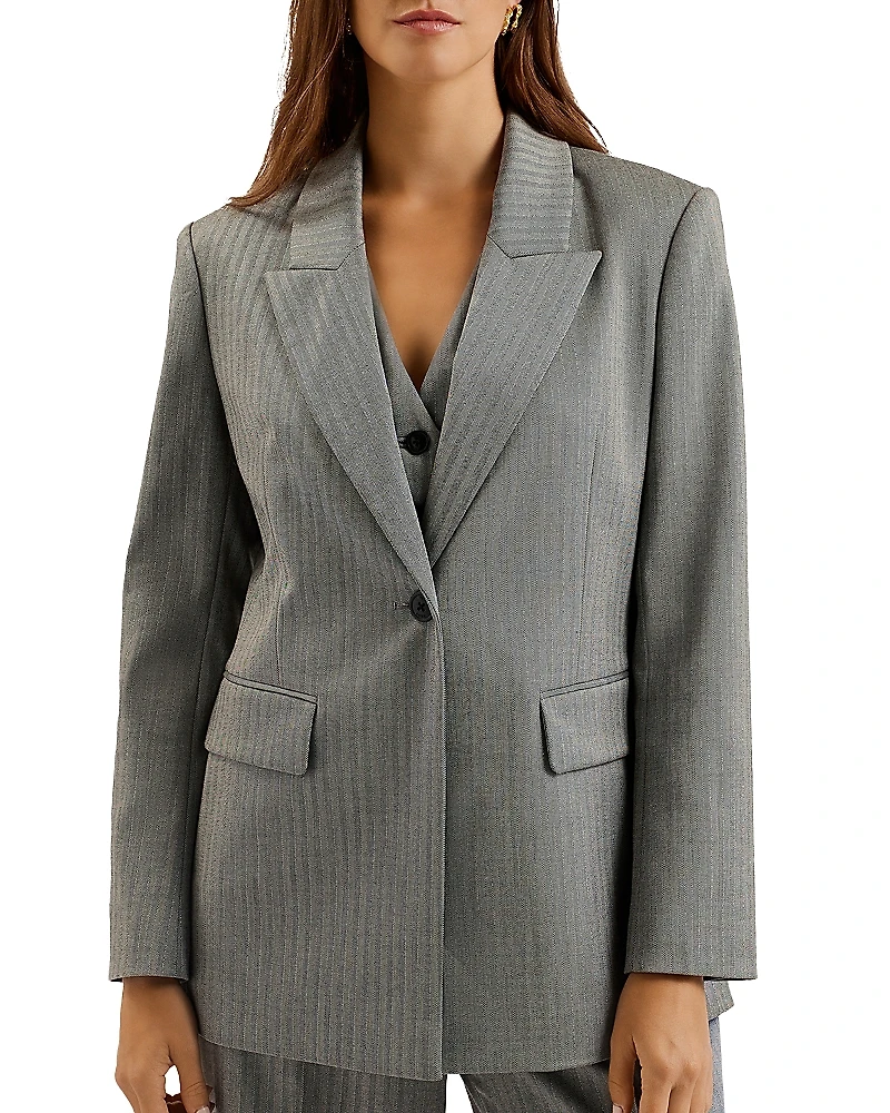 Ted Baker Koa Metallic Pinstriped Blazer