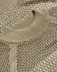 Abaly Metallic Knit Top