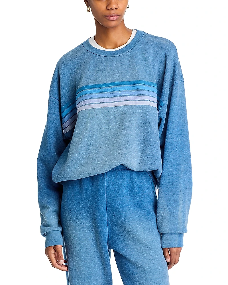 Aviator Nation Five Striped Sweatshirt