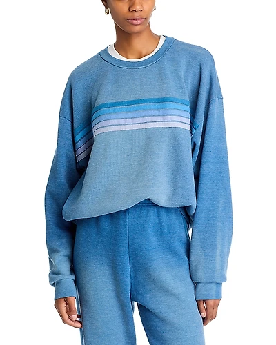 Aviator Nation Five Striped Sweatshirt